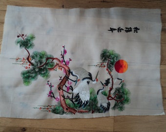 Handgemaakte zijden Chinese borduurfoto