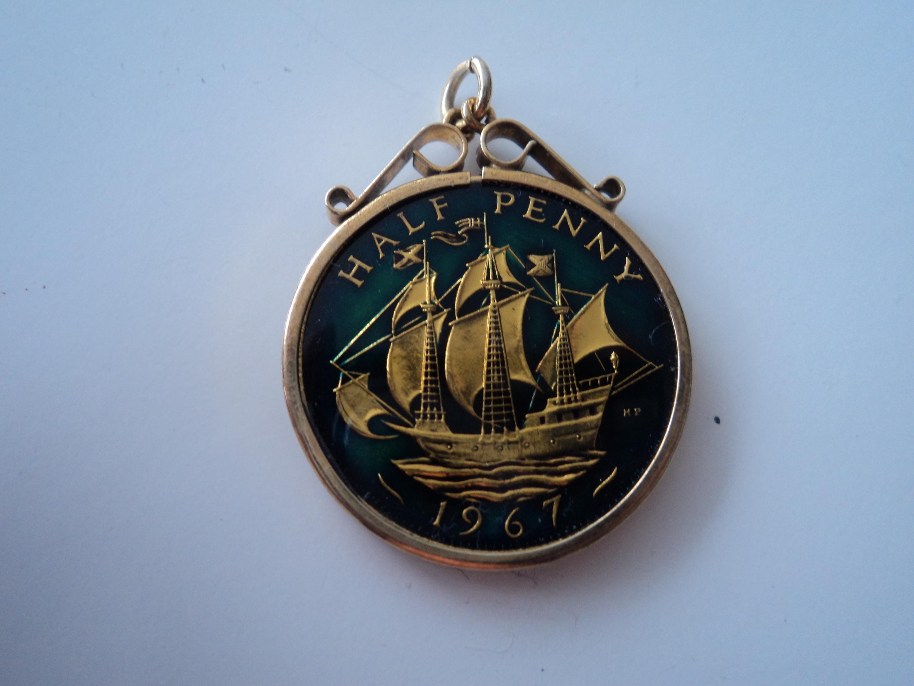 1967 half penny - Etsy 日本