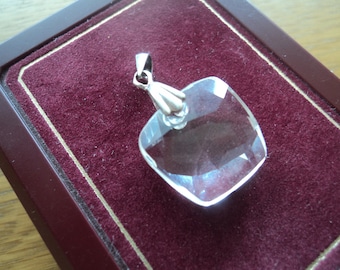 Swarovski crystal silver pendant