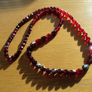 collar largo de cristal checo