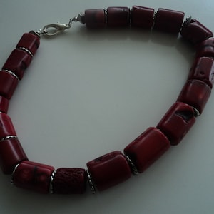 Vintage  Mediterranean red coral necklace