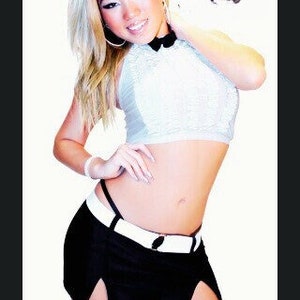 Naughty Tux Bow Tie Skirt Set