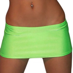 Neon Green Mini Skirt