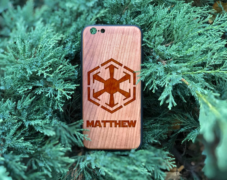 Sith Empire iPhone Case Star Wars Wooden iPhone xr 11 pro MAX case xxs 78 Plus Real Wood Case Laser Engraved Personalized iPhone Wood Case