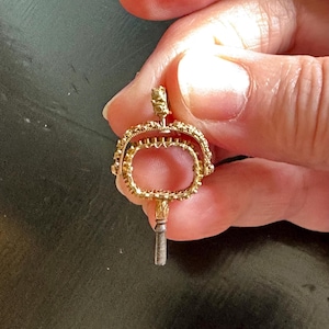 Antique 18K Gold Georgian Era Watch Key circa 1790-1810 Filigree & Cannetille