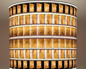 35 mm Filmstreifen-Lampenschirm aus recyceltem Gelb