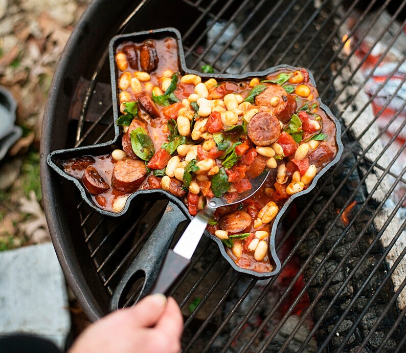 Texas Cast Iron skillet American Skillet Company Etsy