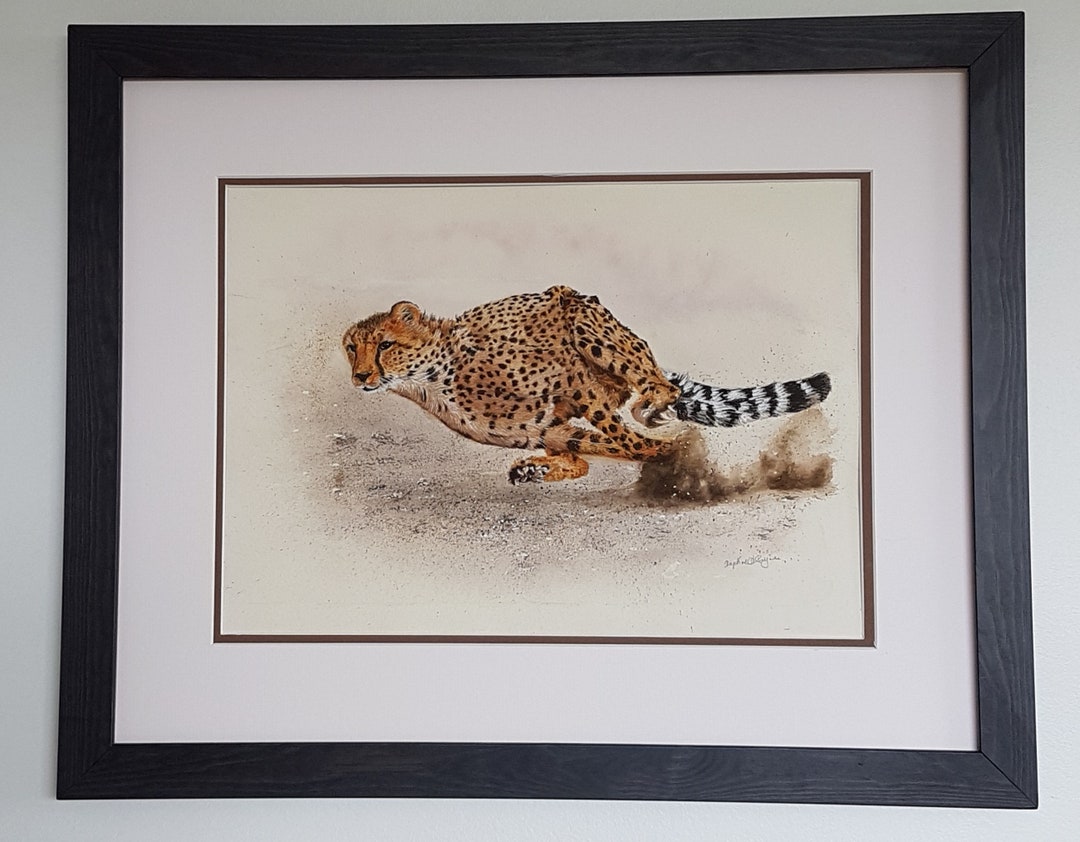 Original Water Colour Painting of A Cheetah in Motion. A - Etsy