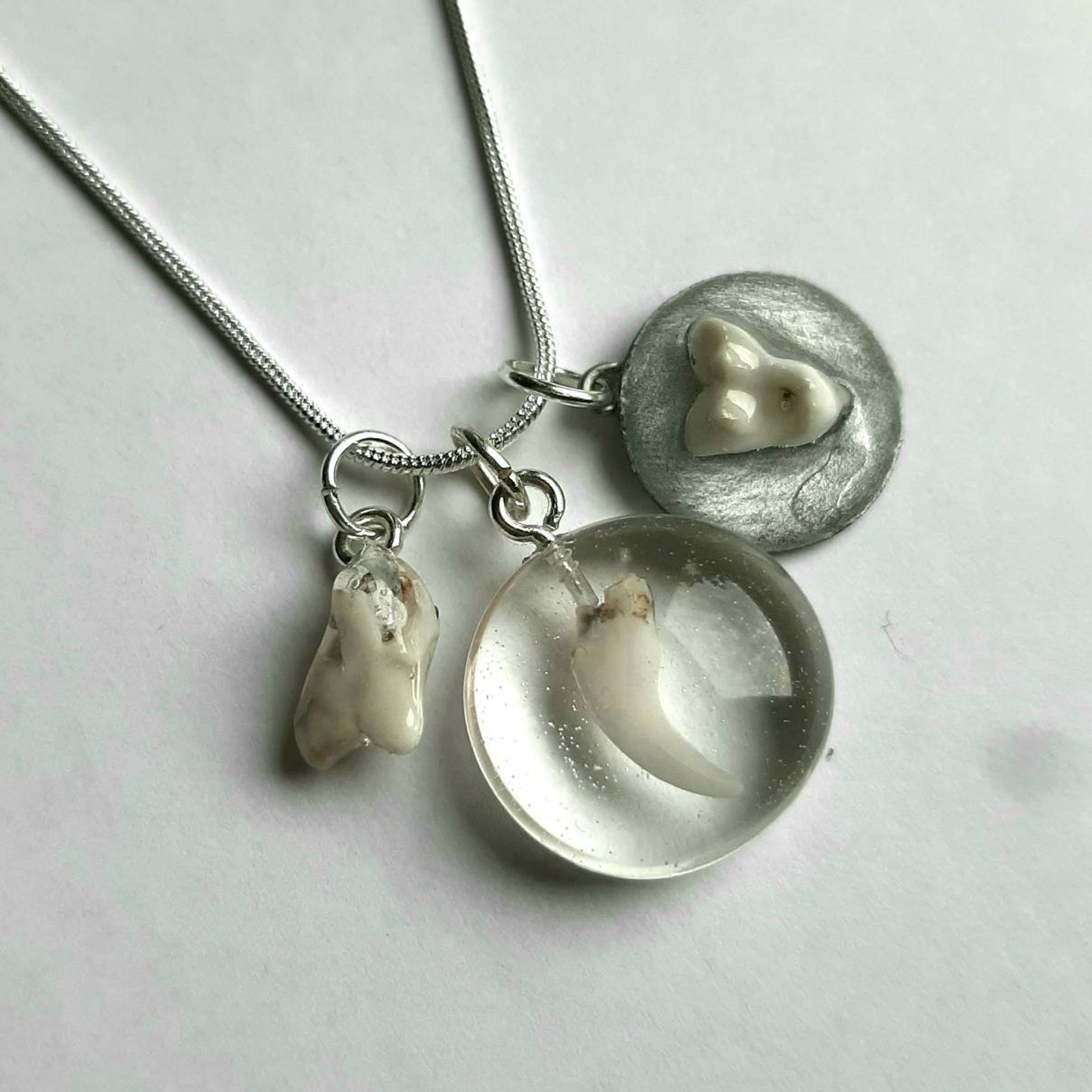 Personalized puppy tooth pendant custom baby pet memory charm Etsy