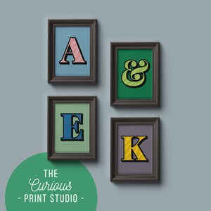 Impressão de letras personalizadas, alfabeto (ondas), arte de parede personalizada, impressão A6 A5 A4 A3 A2, decoração de casa personalizada, impressões modernas peculiares, impressão curiosa