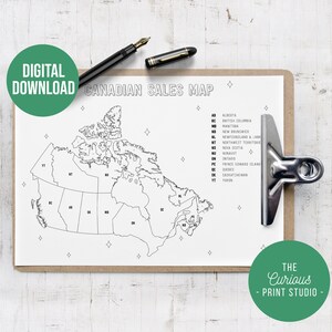 Kanadische State Sales Map, Small Business Tracker, Sales Tracker, Color In Canada Map, State Map, Canada Sales Tracker