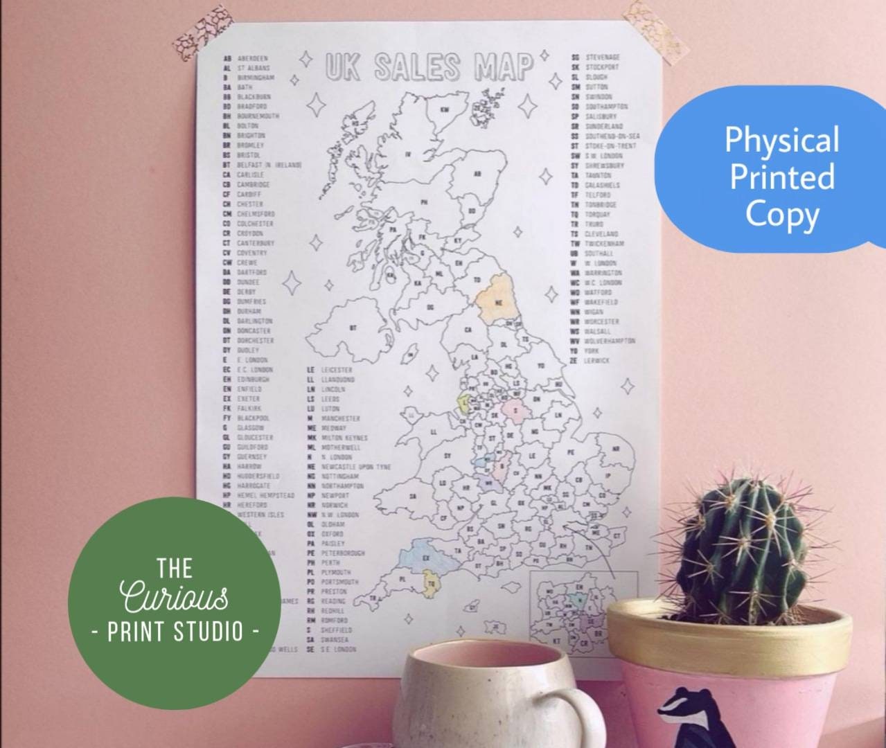 UK Postcode Sales Map, Small Business Tracker, Sales Tracker, Colour …