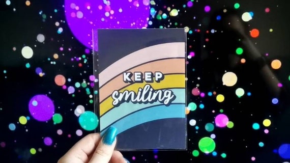 Keep Smiling, Positivity Wall Art, A6 A5 A4 A3 A2 Print, Be Happy, Self Love, Positive Home Decor, Empowerment, Self Affirmation