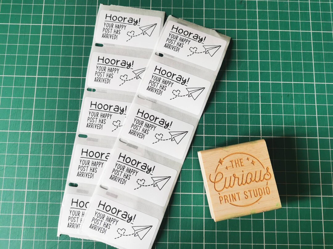 Happy Post, Packaging Stickers, Thermal Labels, Rectangle Envelope ...