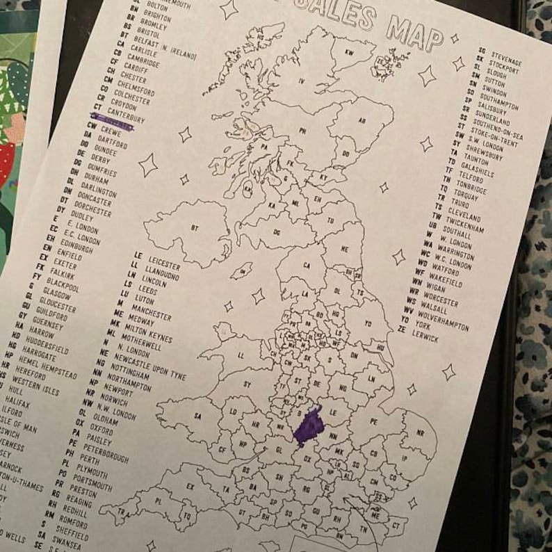 May include: A black and white map of the United Kingdom with each region labeled with a two-letter abbreviation. The region of Shropshire is highlighted in purple.