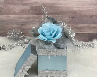 Blue christmas decor | Etsy