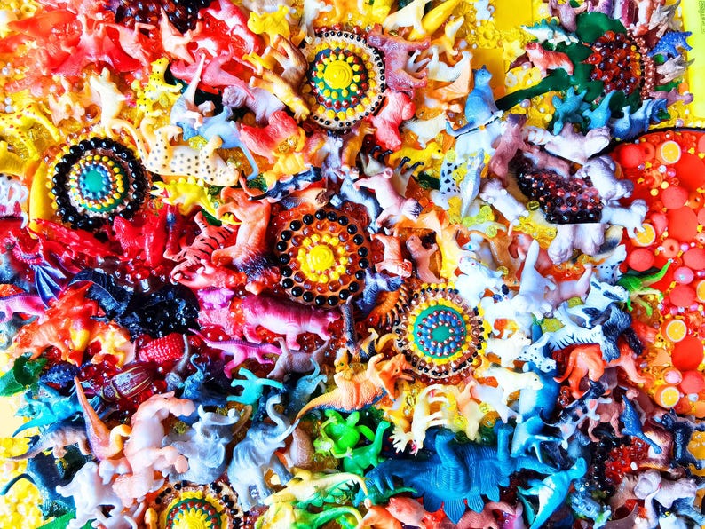 Sunflowers Van Gogh. Unique 3d Art From Toys. Still Life Yellow Flowers