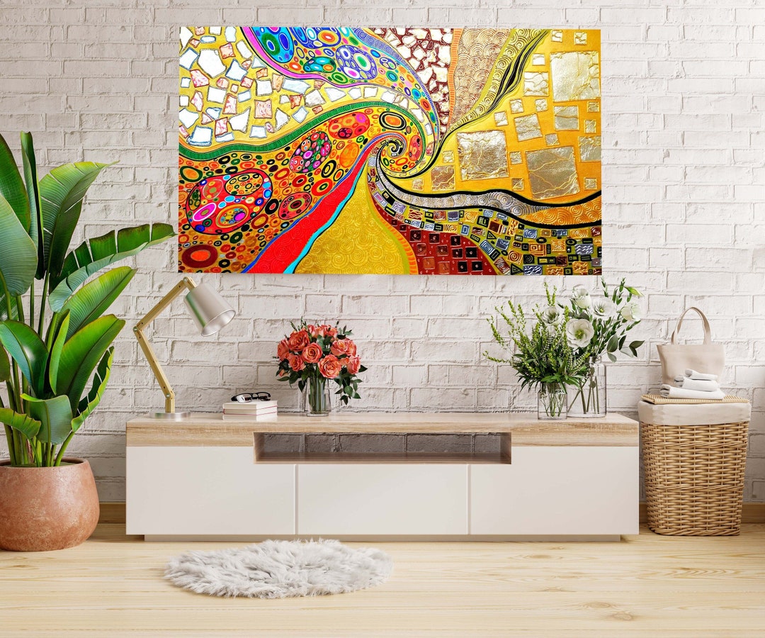 Large Abstract Painting on Canvas Original Abstract Wall Art Home Decor