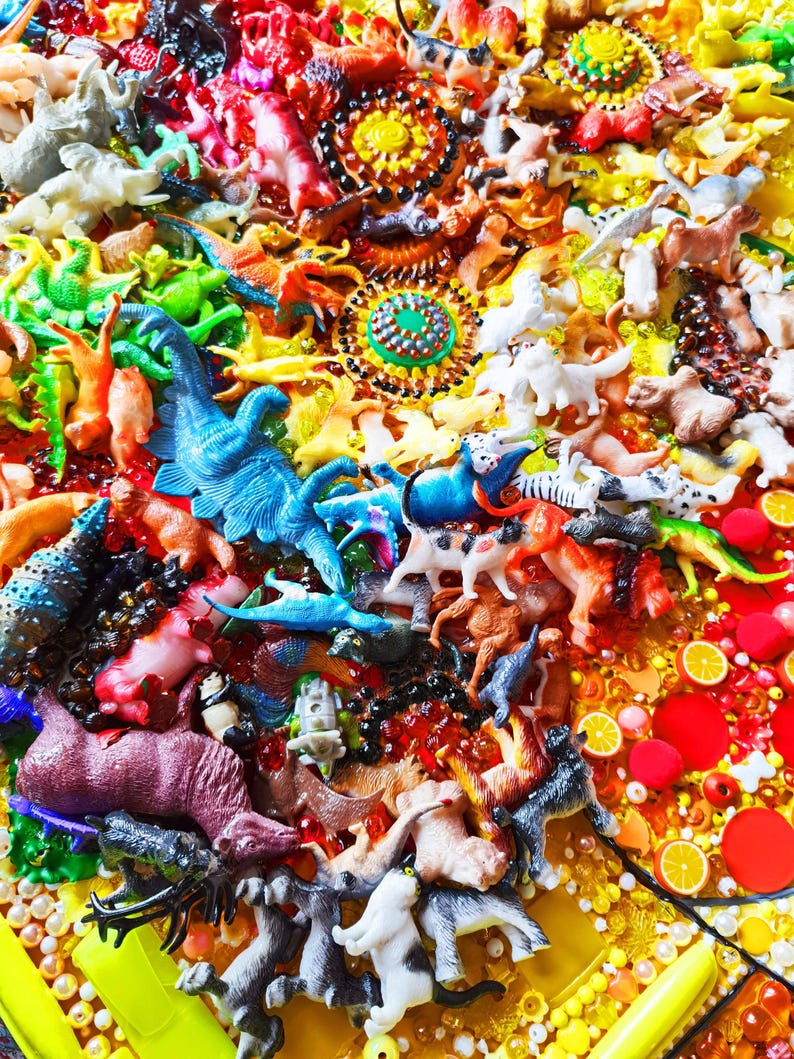 Sunflowers Van Gogh. Unique 3d Art From Toys. Still Life Yellow Flowers