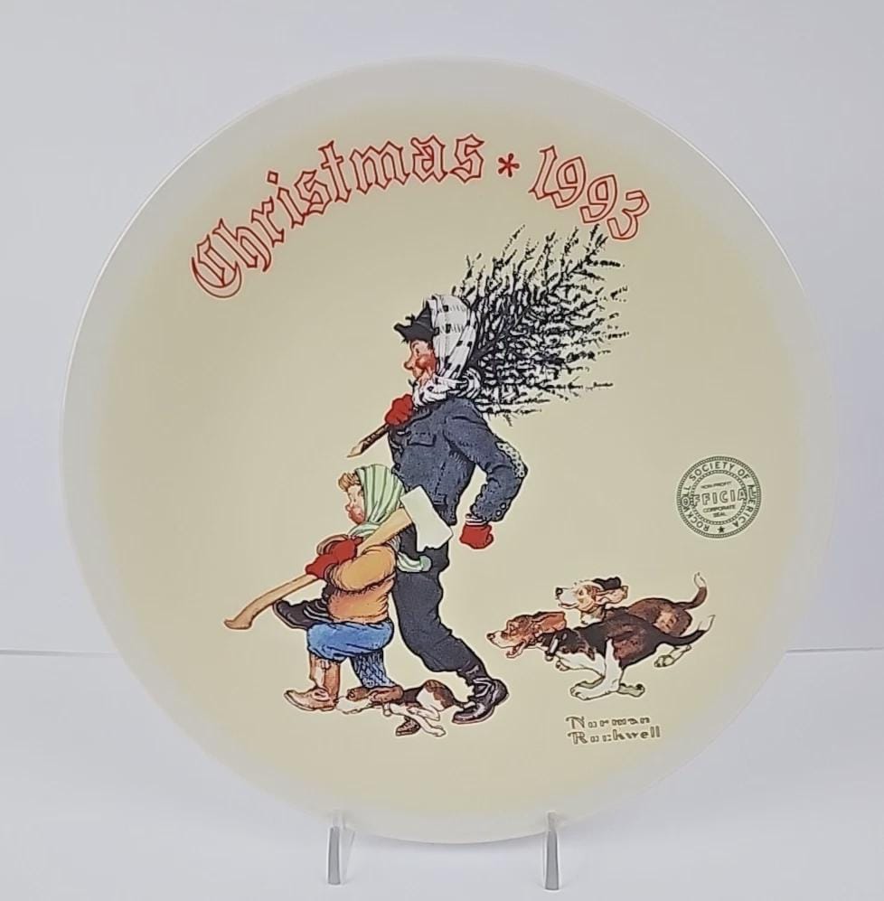Norman Rockwell Christmas Plate 1993 - Etsy