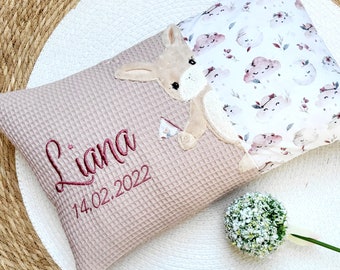 Coussin de naissance personnalisé | Oreiller de nom | personnalisé | Idée cadeau de naissance