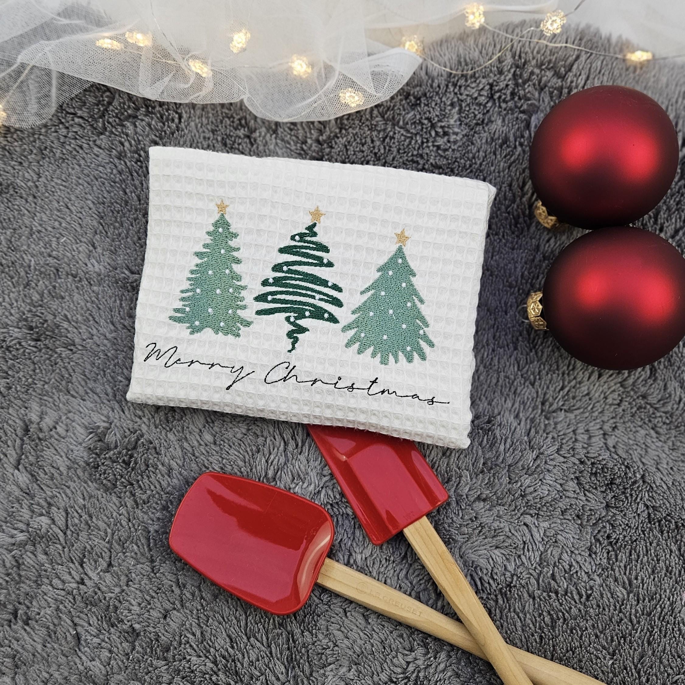 Weihnachtliche Geschirrtücher | Geschirrtuch Weihnachten | Wichtelgeschenk | Weihnachtsgeschirrtücher