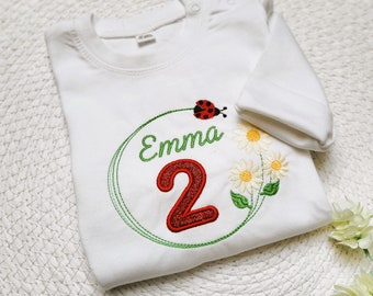 Geburtstagsshirt für Mädchen | Personalisiertes Shirt für Mädchen | Geschenkidee zum Geburtstag