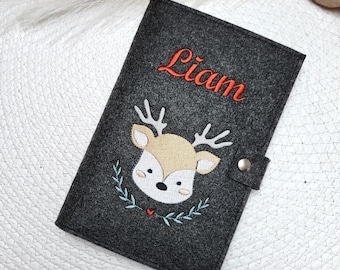 Personalized felt U-book cover | Felt U-book cover with name | Felt U-book cover | Gift for birth