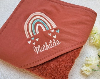 Baby hooded towel with name / baby gift / baby towel / personalized gift idea for babies