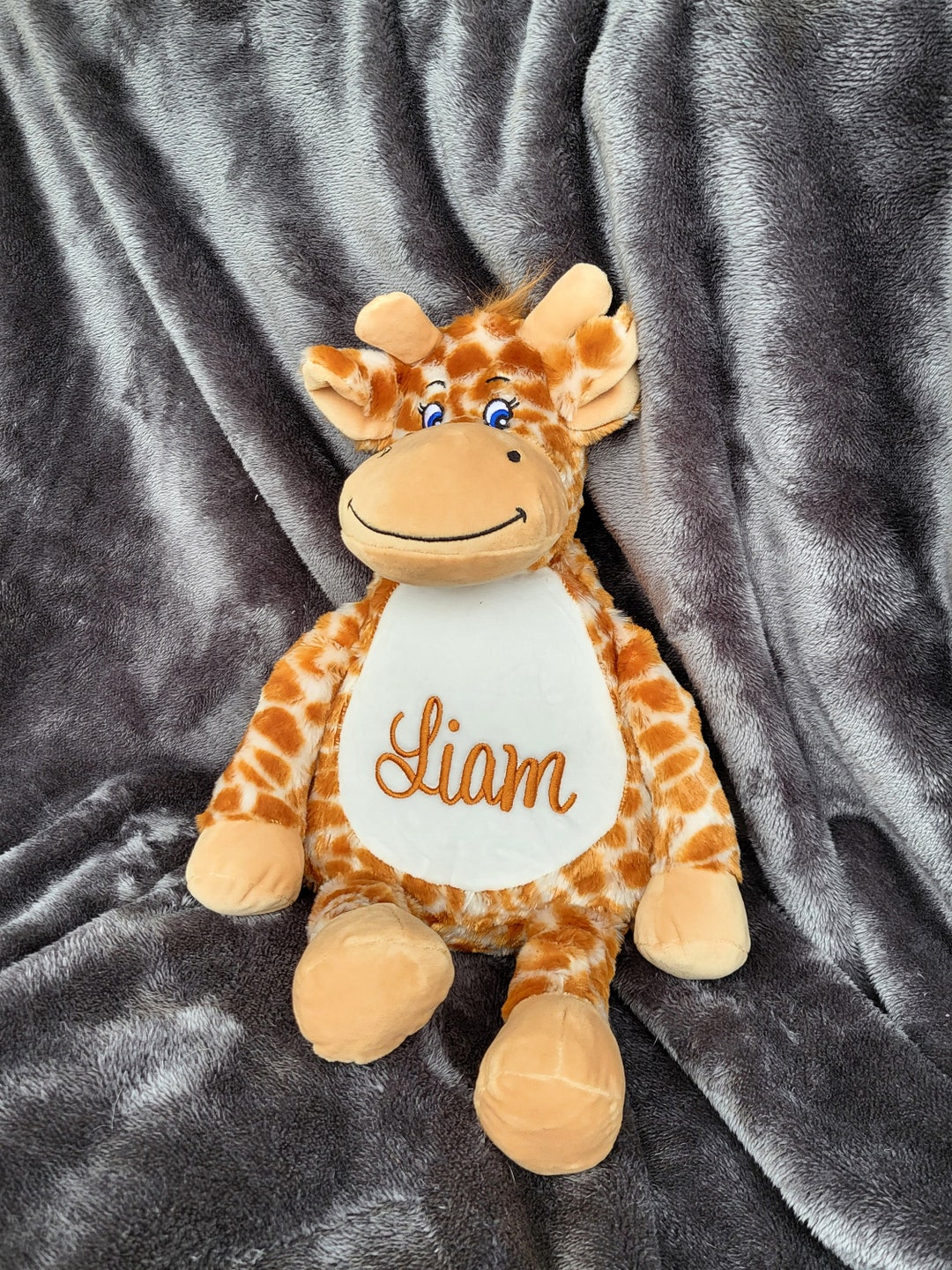Cuddly Toy Giraffe With Name Cuddly Toy Personalized Etsy
