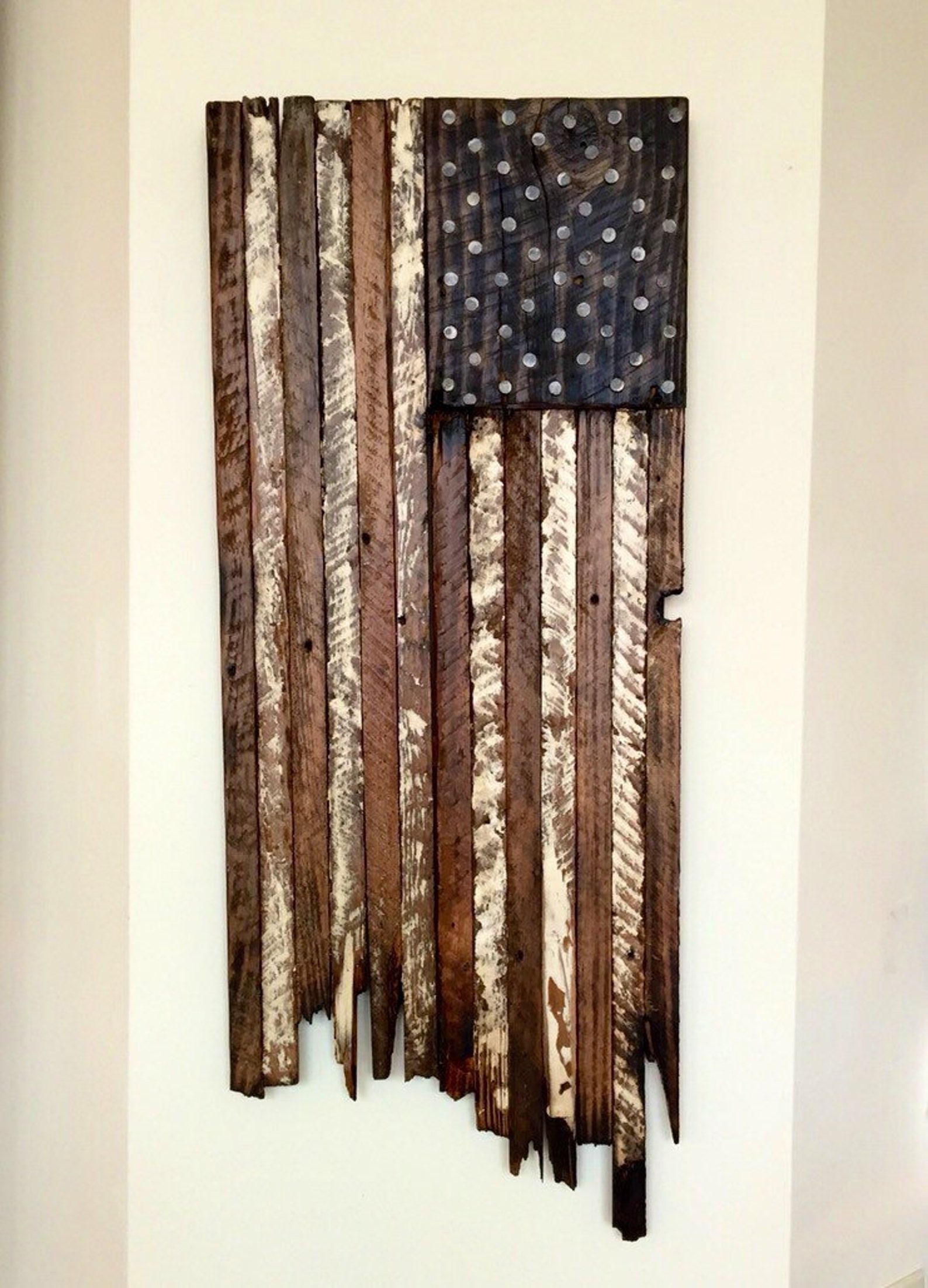 Rustic Wood American Flag - Etsy