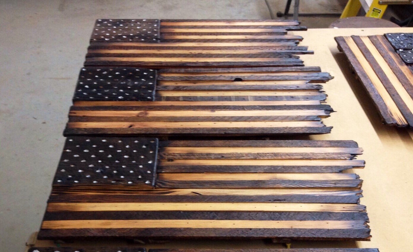 Rustic Wood American Flag - Etsy