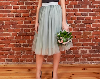 Bridesmaid Skirt, Bridesmaid Separates, Bridesmaid Maxi Skirt, Engagement Skirt, Soft Tulle Skirt, Romantic Skirt, Minimalist Skirt, Fashion
