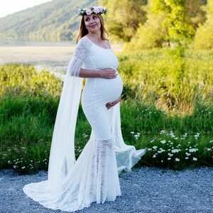 Meerjungfrau kleid schwanger Clearance