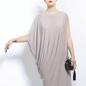 Minimalist Dress, Midi Dress, Grey Dress, Casual Dress, Cocktail Dress, Boho Dress, Long Tunic Dress, Pleated Dress, Gray Maxi Dress, Dress