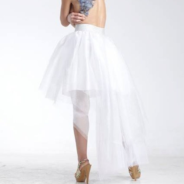 White Wedding Tulle Skirt, Maxi Bridal Skirt, Plus Size Wedding Separates Skirt, Wedding Dress Skirt, Short Skirt, Boho Wedding Skirt, Gift