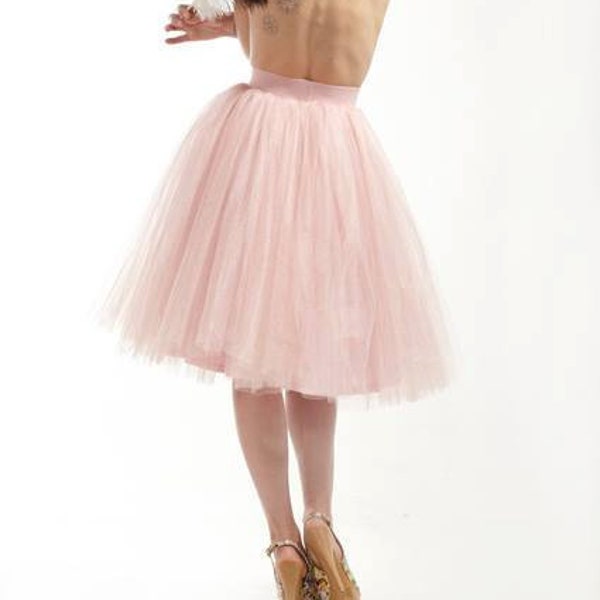 Blush Wedding Skirt, Short Skirt, Blush Tutu Skirt, Circle Skirt, Swing Skirt, Blush Bridesmaid Skirt, Evening Skirt, Pink Skirt, Ball Skirt