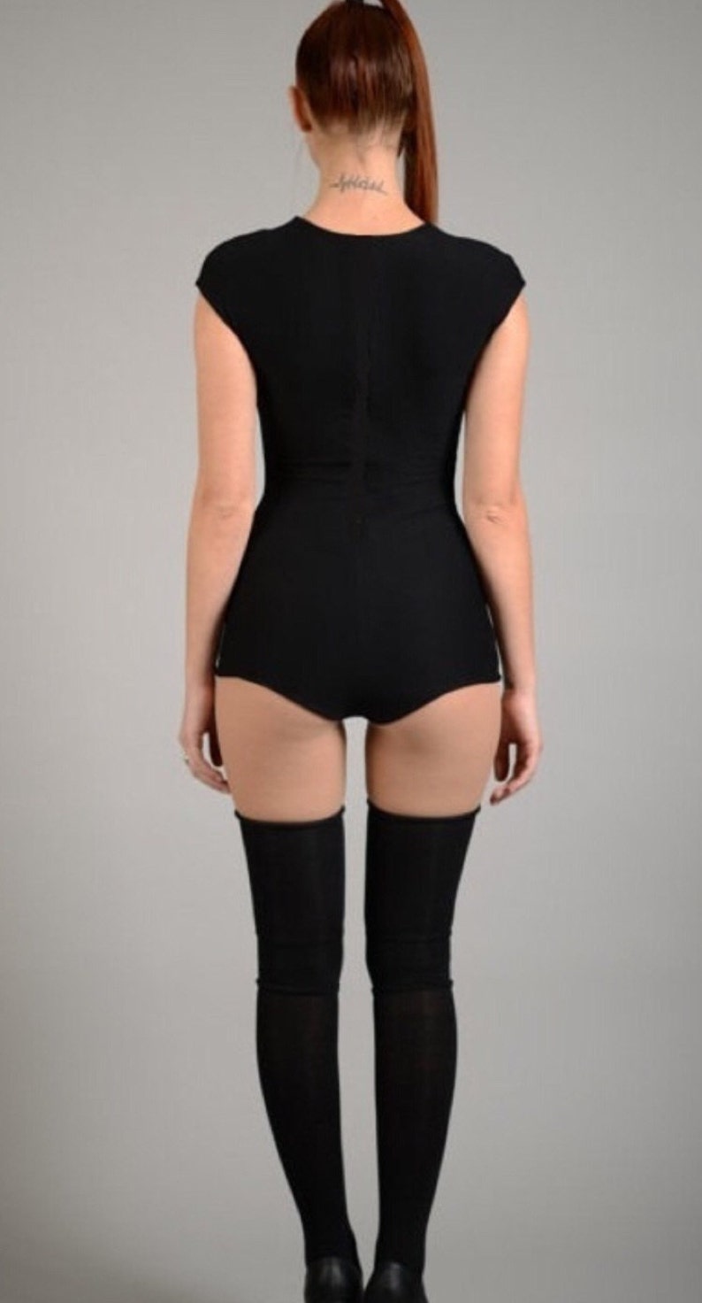 Women Bodysuit Black Leotard Plus Size Leotard Rave Etsy