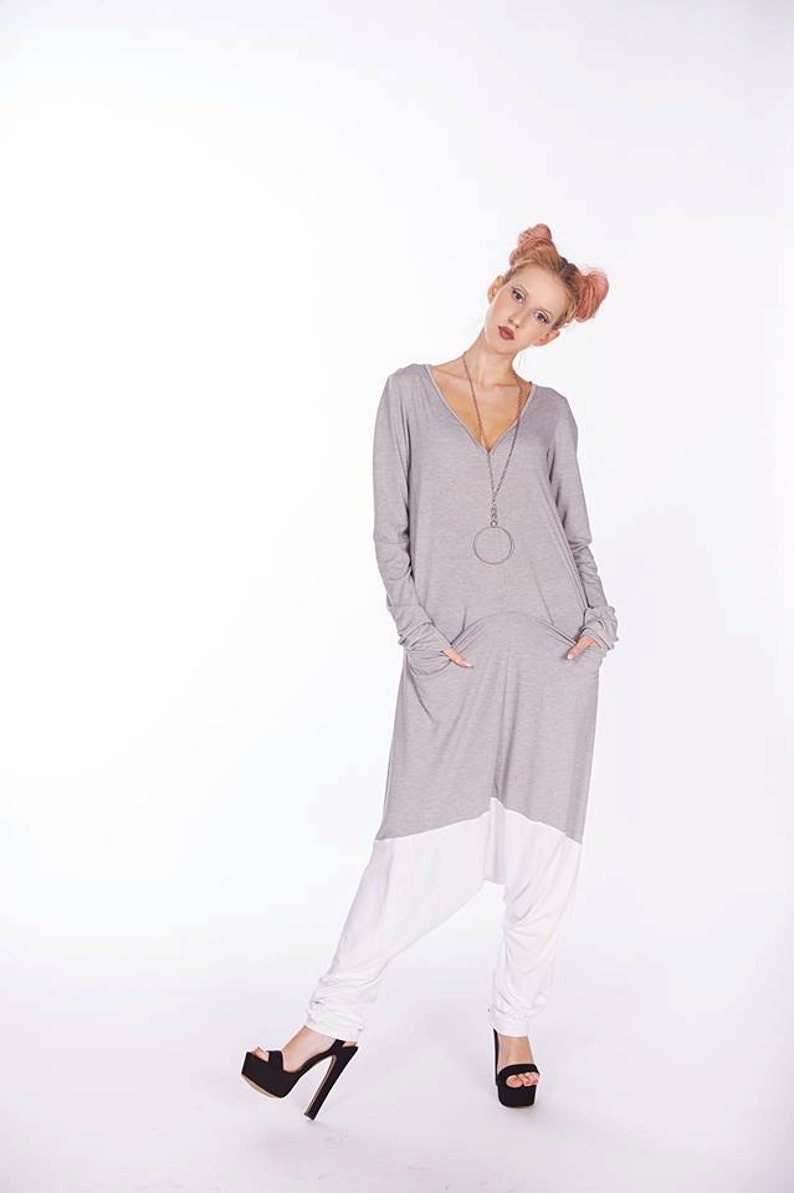 Summer Jumpsuit Trendy Womens Overall Boho Chic Clothing Trendy Plus Size Clothing Oversized Pants Baggy Pants Womens Harem Pants