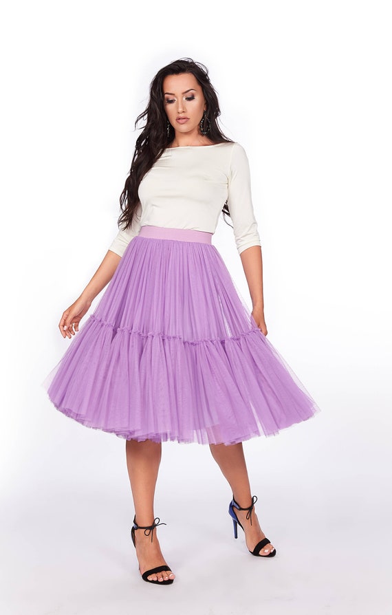 Lavender tutu skirt for adults 2025