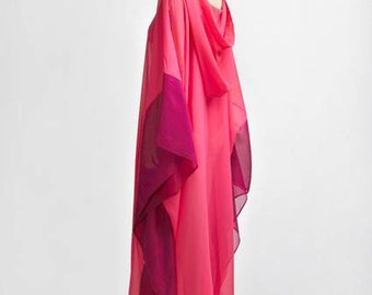 Strandklänning, Strandkimono, Strandkaftan, Boho strandklänning, Strandmorgonrock, Strandkläder, Maxi Boho Kaftan, Rosa Pareo