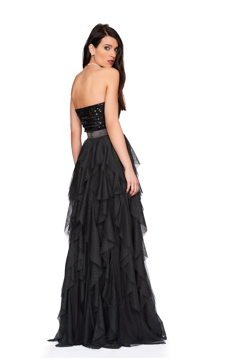 black bridesmaid skirt