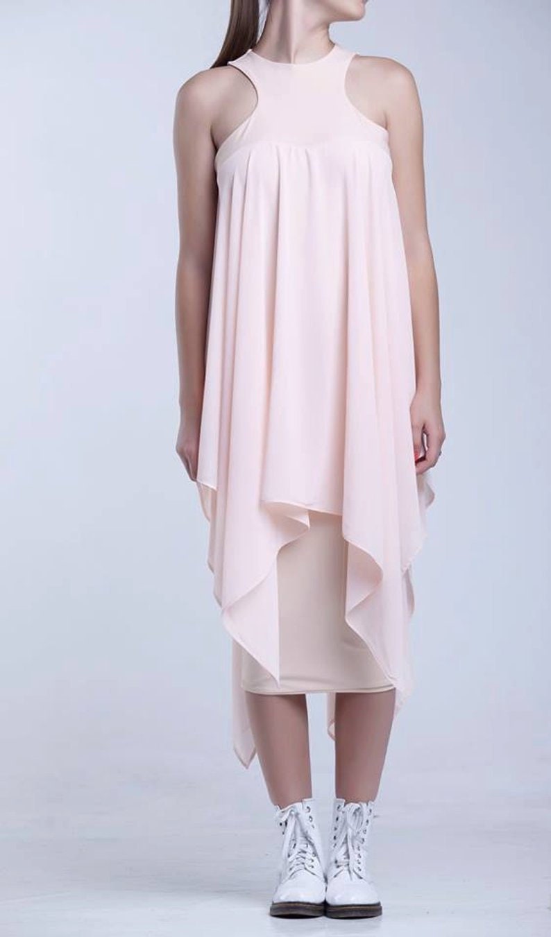 Yellow Dress Sleeveless Dress Summer Dress Beach Dress Asymmetric Dress Boho Dress Women Dress Cocktail Dress Bridesmaid Dress