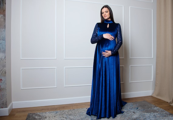 blue pepper dresses The Pepper Modest Floral Dress main image 0