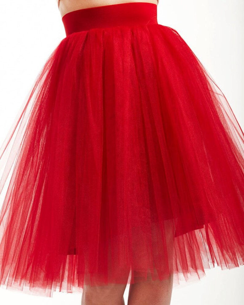 red and white tutu skirt
