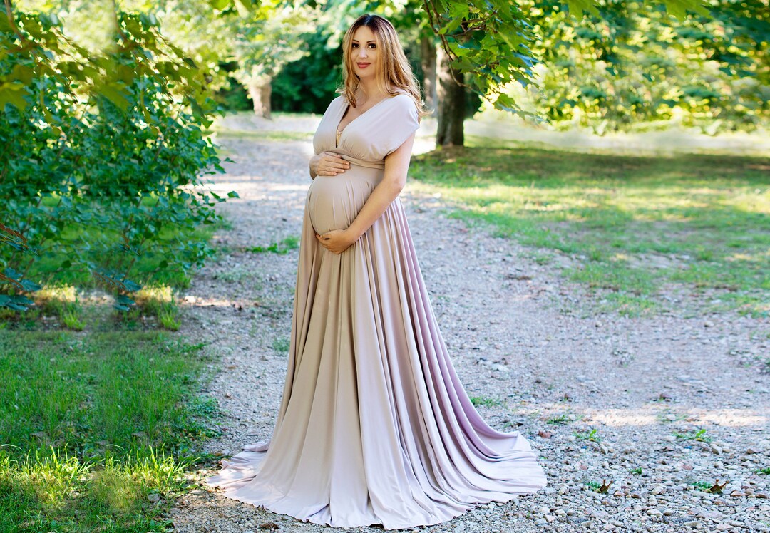 Maxi Maternity Dress for Photoshoot Convertible Dress Etsy