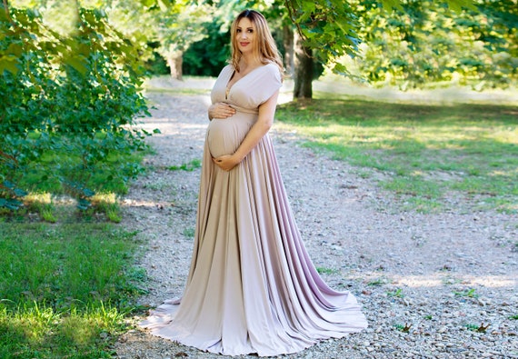 Maternity Dress for Photoshoot Convertible Dress Infinity | Etsy