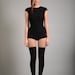 Black Girls Leotard, Women Bodysuit, Japanese Leotard, Alt Clothing, Adult Dance Rave Bodysuit, Minimalist Fashion, Avant Garde Clothing