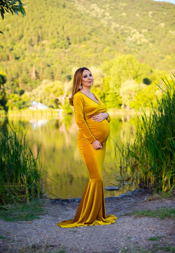 Maternity dresses for 2025 baby shower yellow