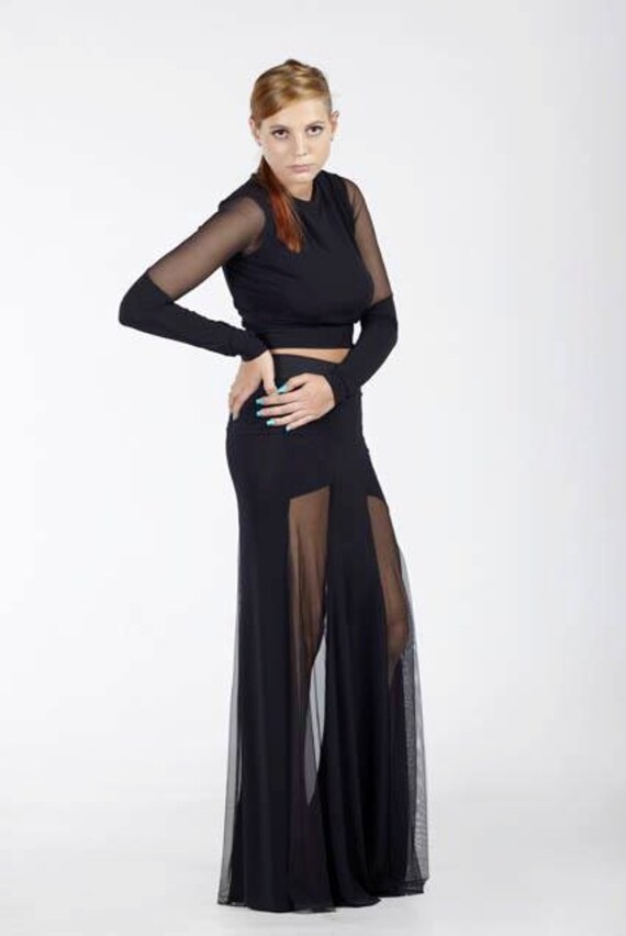 formal maxi skirt and top set